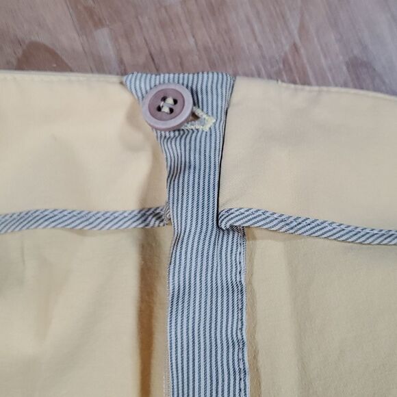 🔹️Gunex Yellow Italian Cropped Ankle Pants Size 8/29 - Picture 6 of 10